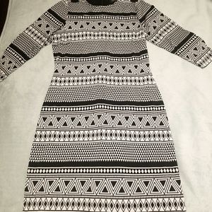Karen Kane geometric pattern dress